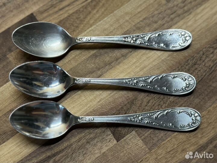 Чайные ложки мельхиор Кольчугино Старое пламя