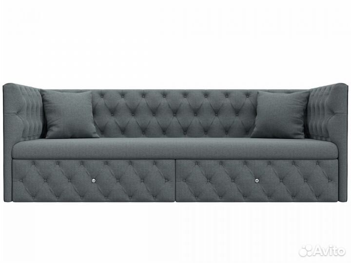 Диван детский прямой Найс, рогожка, амур серый