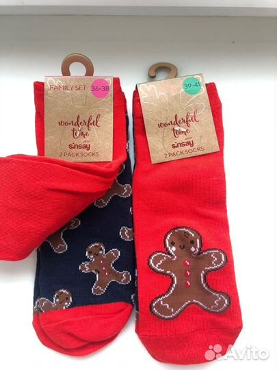 2 шт Носки 36-38, 39-41 новые