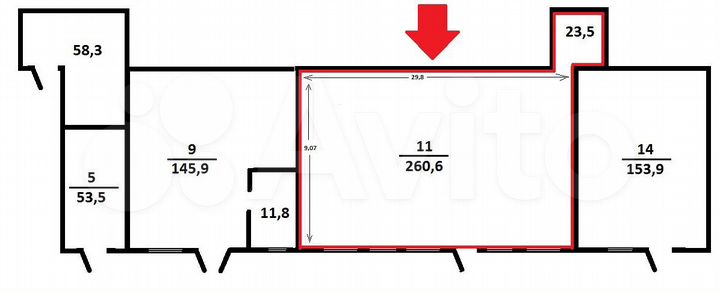 Производство, 284.4 м²