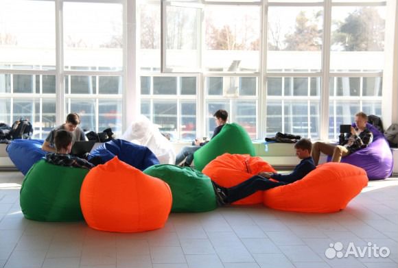 Кресла мешки, пуфы, бинбеги в аренду в Уфе
