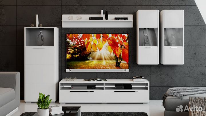 Шкаф комбинированный с 1-ой дверью «Наоми» (Белый