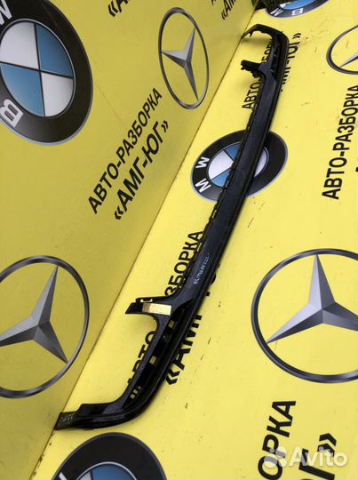 Мерседес W222 S222 AMG Юбка бампера задняя