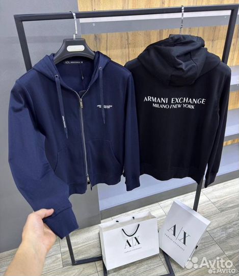 Зип худи armani exchange
