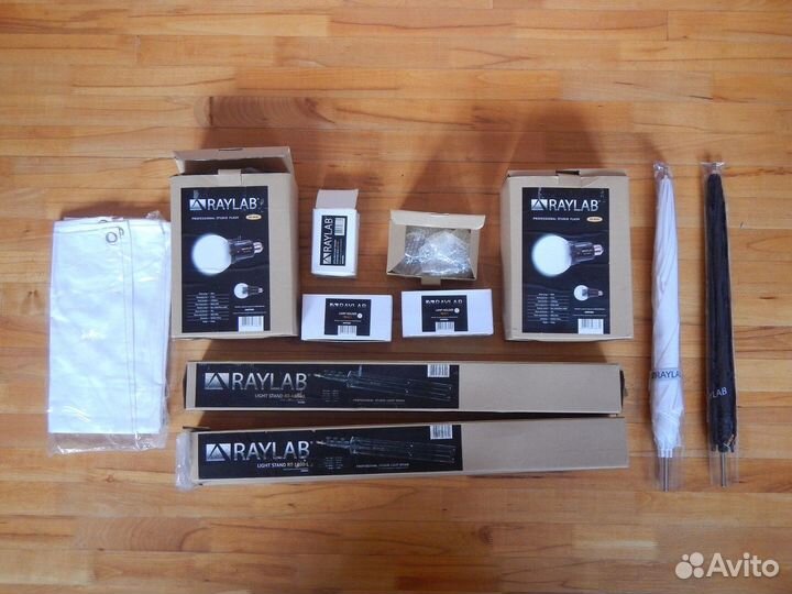 Комплект студийного импульсного света raylab