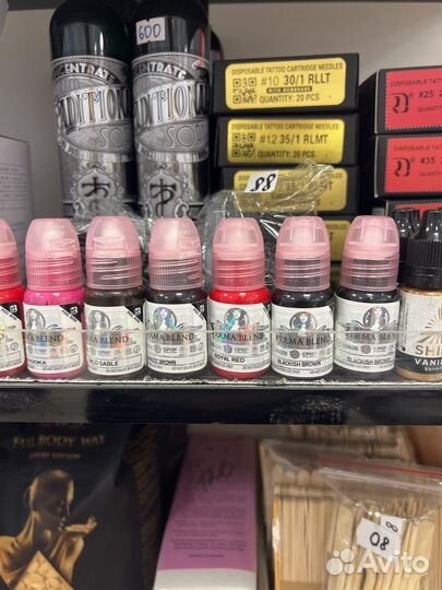 Пигменты для татуажа шайн 10 шт