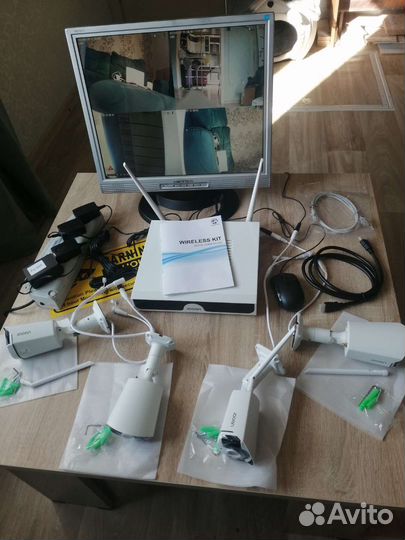 Комплект видеонаблюдения wi fi, 4g