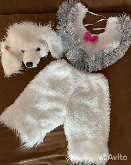 Новогодний костюм на 3-6 лет - волк/пудель/снегови