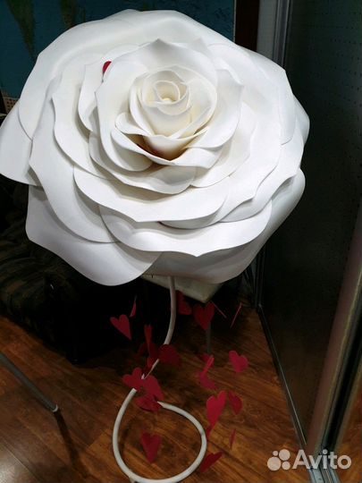 Эксклюзивная Белая Роза (украшение зала)
