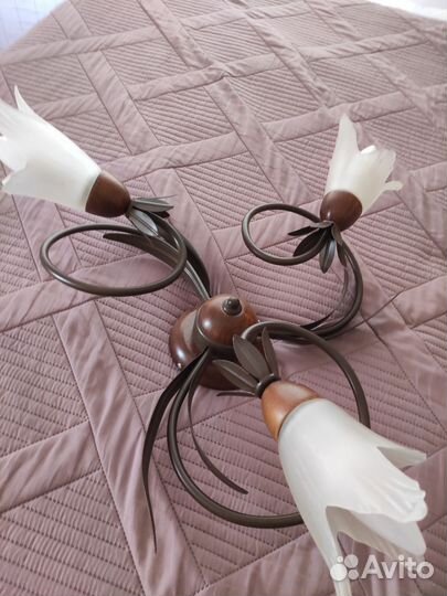 Люстра потолочная Польша с лампочками)