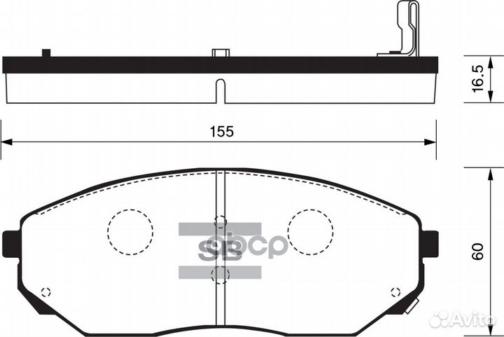 SP1153SNS 1041 02 колодки дисковые п Kia sore