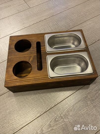 Поднос деревянный бокс для пива сервировка