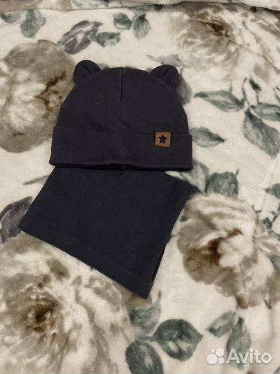 Шапка и снуд для мальчика осень весна