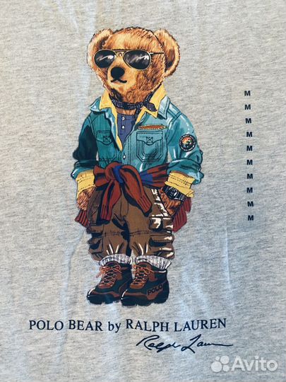 Ralph lauren футболка с мишкой оригинал