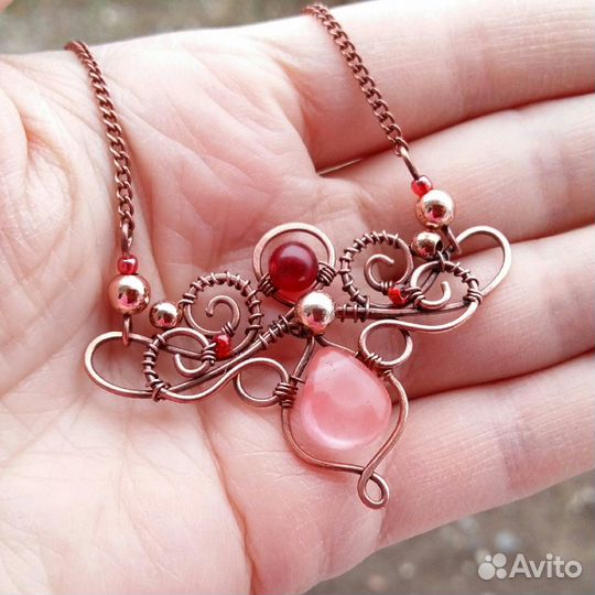 Подвеска в винтажном стиле, ручная работа