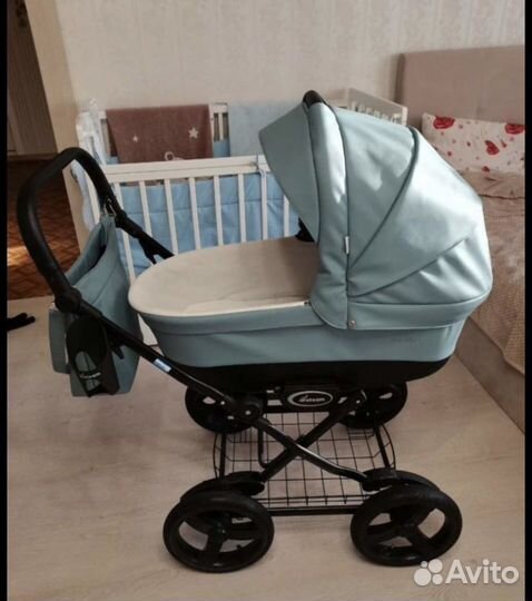 Коляска 2 в 1 aroteam cocoline эко кожа