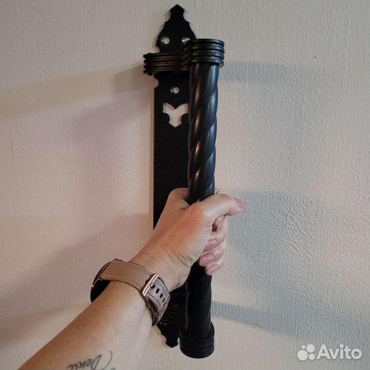 Дверная ручка 2шт металл черная Modern