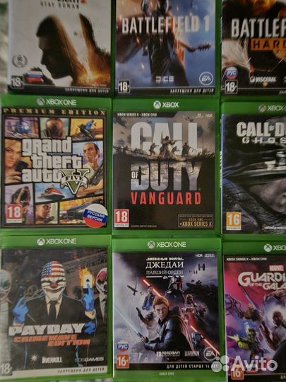 Игры xbox one,диски в отличном состоянии