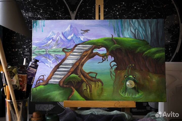 Авторская картина архитектура 