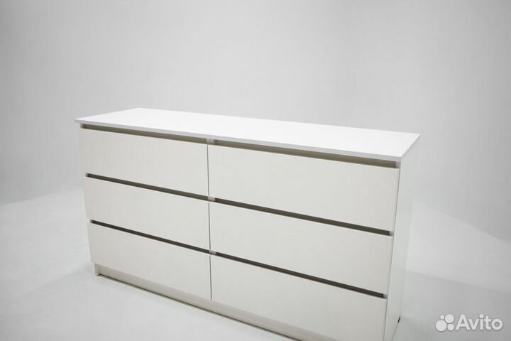 Комод белый широкий