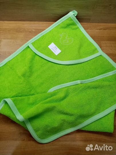 Полотенце махровые детское с капюшоном