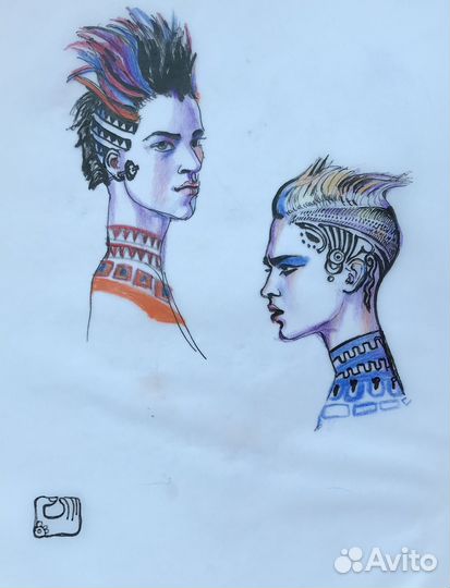 Эскизы причесок для стилистов и парикмахеров