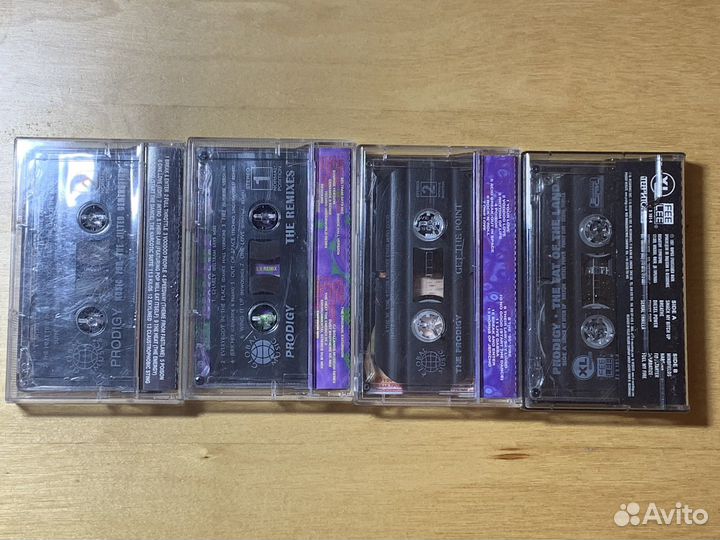 Аудиокассеты. Prodigy. 4 релиза