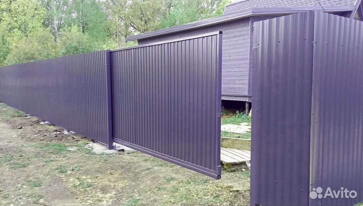 Откатные ворота в наличии новые