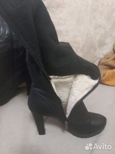 Сапоги зимние женские 40 размер натуральная кожа