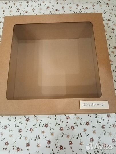 Крафт коробки с окошком