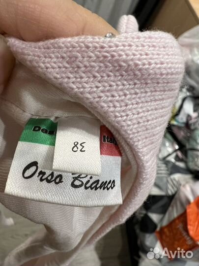 Шапочка для новорожденной девочки Orso Bianco