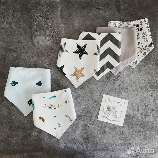 Непромокаемые слюнявчики