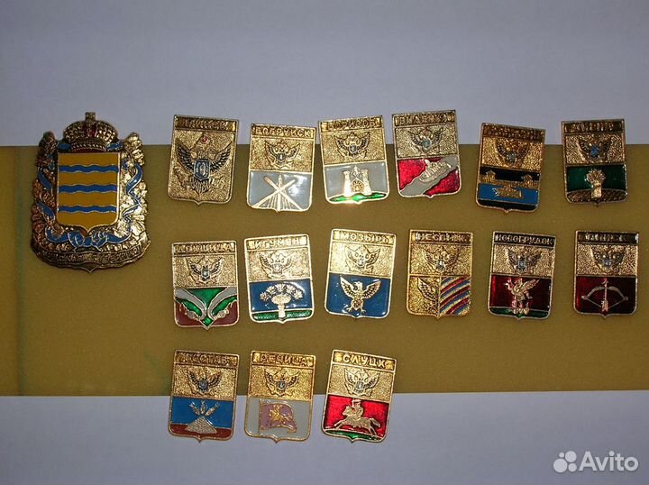 Значки гербы городов кэмз