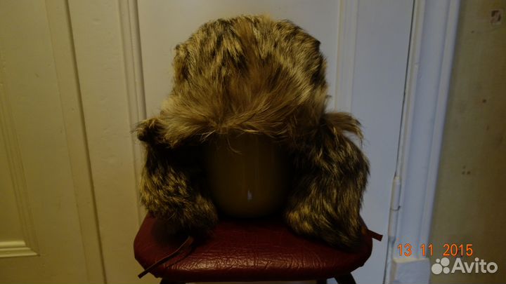 Шапка меховая р. 54 для подростка теплая из енота