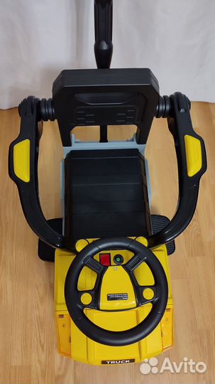 Машинка-каталка с родительской ручкой BEl518