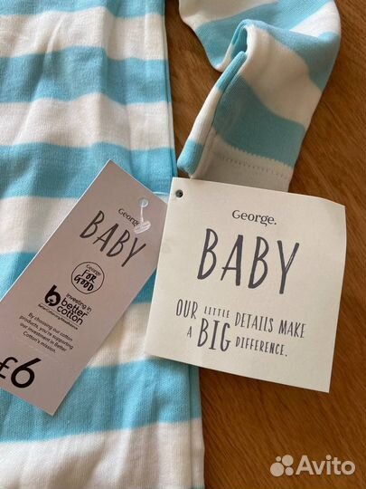 Слип на мальчика 62-68см george