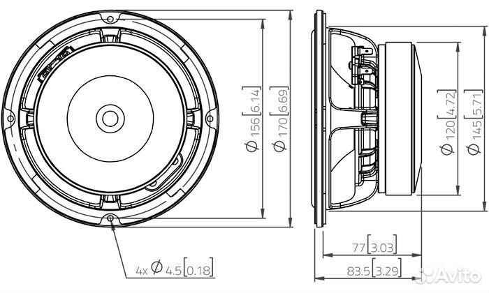 Динамик Lavoce нч-сч 6.5