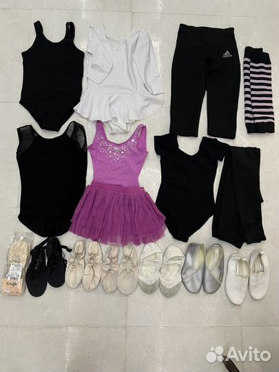 Купальник, балетки Grishko, сапоги для разогрева