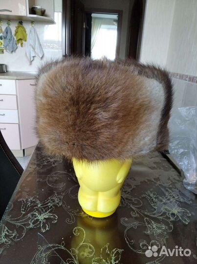 Шапка мужская нутриевая