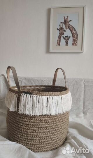 Корзина плетеная большая