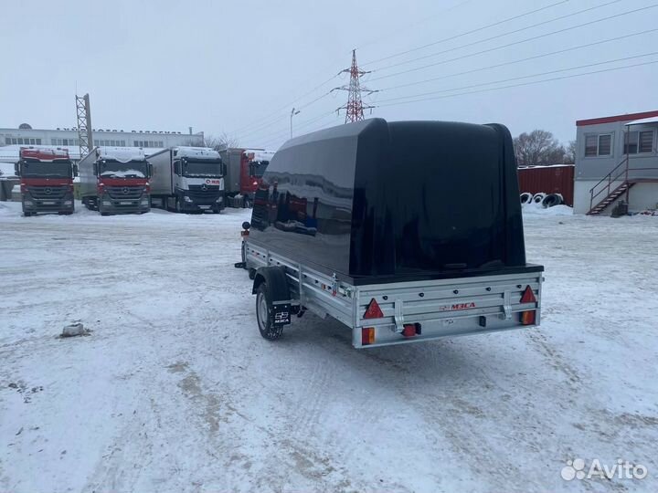 Прицеп с Крышкой. Кузов 3,46х1,53м, для снегохода