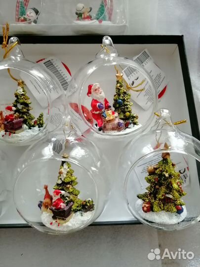 Новогодние шары стекло новые