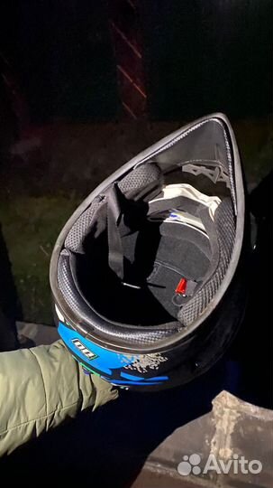 Кроссовый шлем с очками