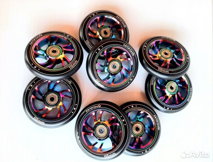Колеса для трюкового самоката 110 неохром