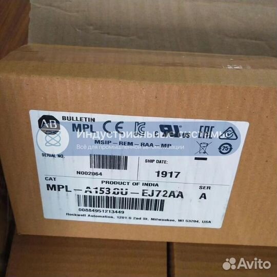 Сервомотор Allen-Bradley MPL-A1530U-EJ72AA