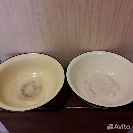 Тазики эмалированные СССР (большие) б/у