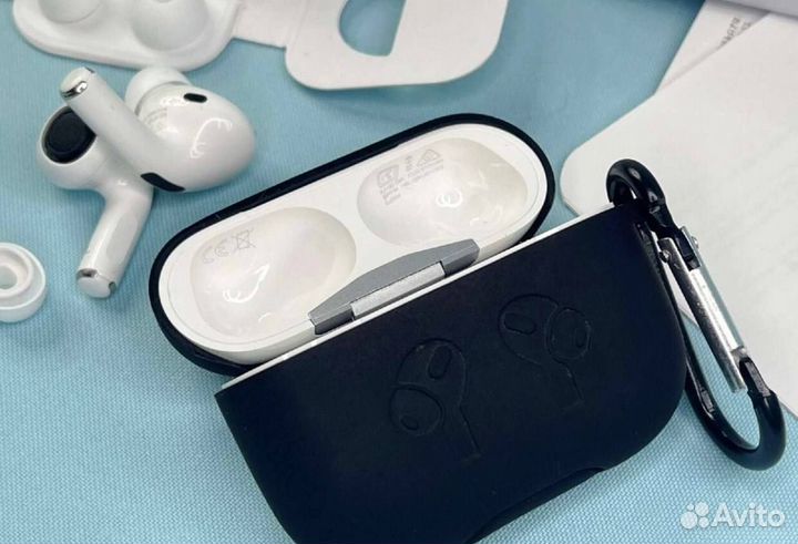 Apple AirPods Pro с шумоподавлением+чехол