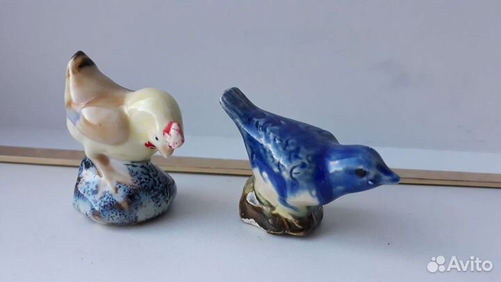 Фигурки гжель, стекло, керамика