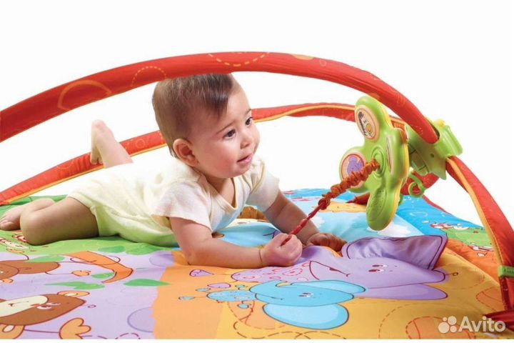 Развивающий коврик tiny love разноцветное сафари