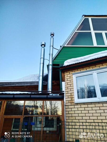 Монтаж дымоходов